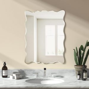 Cermin Scalloped Mirror Size 110x85cm